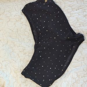 Juicy Couture black sleep shorts